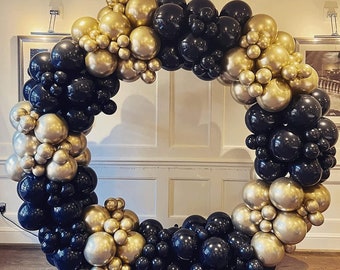 107-Piece Black & Gold Birthday Party Decorations Set – Men's Birthday, Metallic Theme 4 thumbnail image