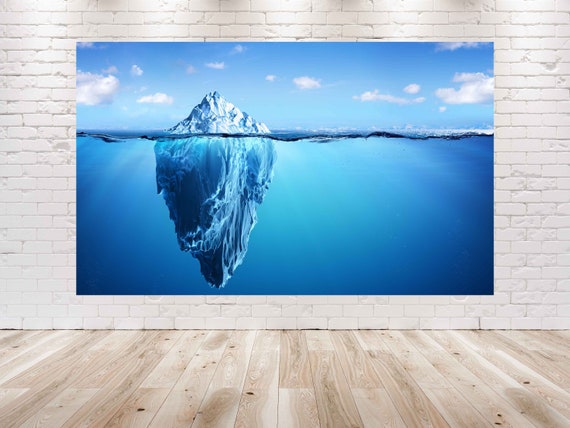 7X5FT Iceberg Party Decorations Backdrop Ocean Theme Background