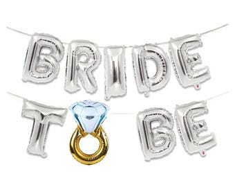 Bride To Be Diamond Ring Balloons 16" | Wedding Decor | Engagement Party Bridal Shower Supplies