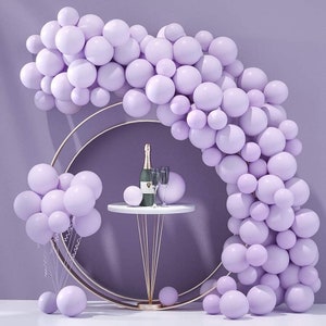Light Purple Balloon Garland Birthday Party Decorations  | Wedding | Baby Shower | Bridal Shower Room Layout Arch Set Balloon Party Supplies