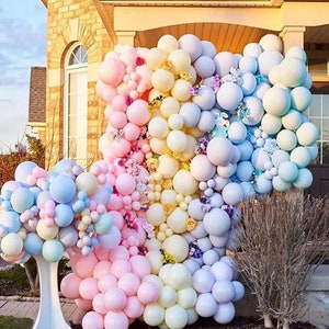 Pastel Balloon Garland Kit Rainbow PREMIUM Quality Matte DIY