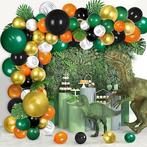 Jungle Animals Green Balloons Garland Birthday Party Decorations | Baby Shower Arch Set Green Boho Balloon Party Supplies