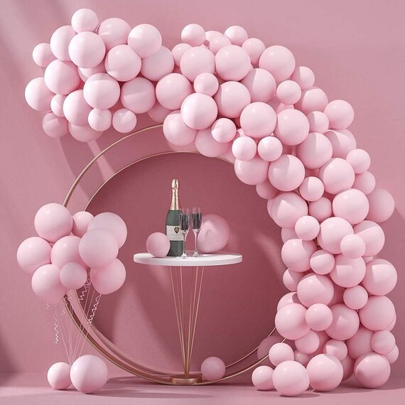 Burgunder-Gold Geburtstag Ballon Garland Kit – Inkl. Banner, Lametta & über 90 Ballons
