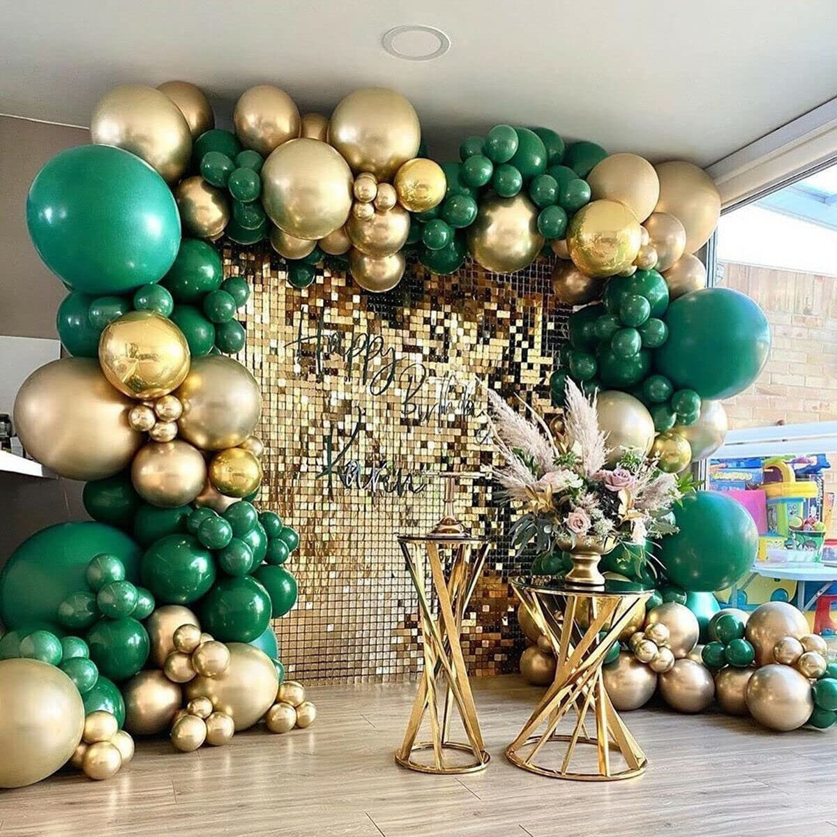 Green and Gold Party Decorations 