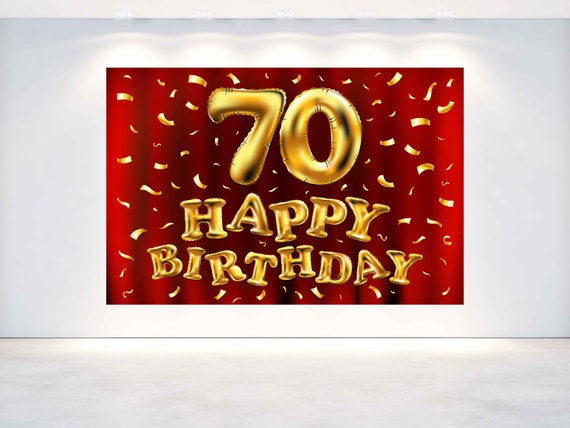 70th Red Lettering Red And Gold 70th Birthday Happy, Fabulous 70th Birthday Dra. Sonia