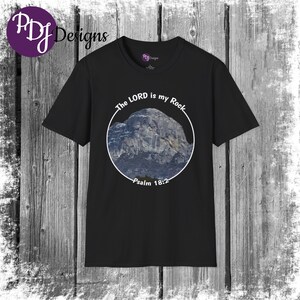 The LORD is My Rock T-Shirt - Psalm 18:2 Inspirational Christian Apparel