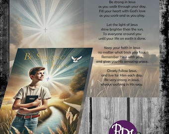 Be Strong in Jesus Greeting Card