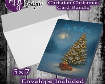 Nativity Scene Christmas Card with Poem: Faith-Based Holiday Greetings