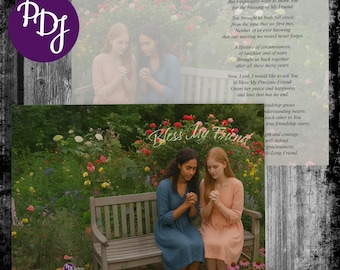Bless My Friend Christian Greeting Card: Prayer for Women