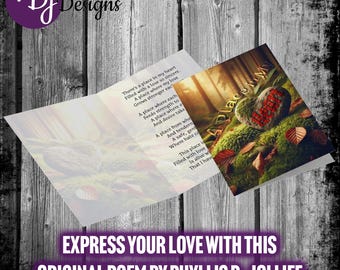 Anniversary Greeting Card: A Place In My Heart, 7x5 with Envelope