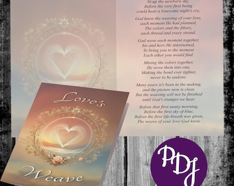 Love's Weave Wedding Anniversary Card: Romantic Poem, 5x7 with Envelope