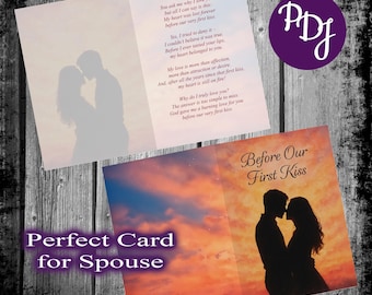 Before Our First Kiss – Romantic Christian Greeting Card