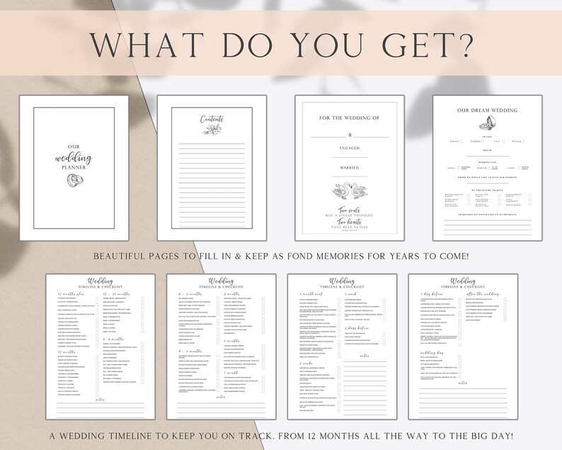 Deluxe Wedding Planner Printable Wedding Planner Kit Wedding Etsy