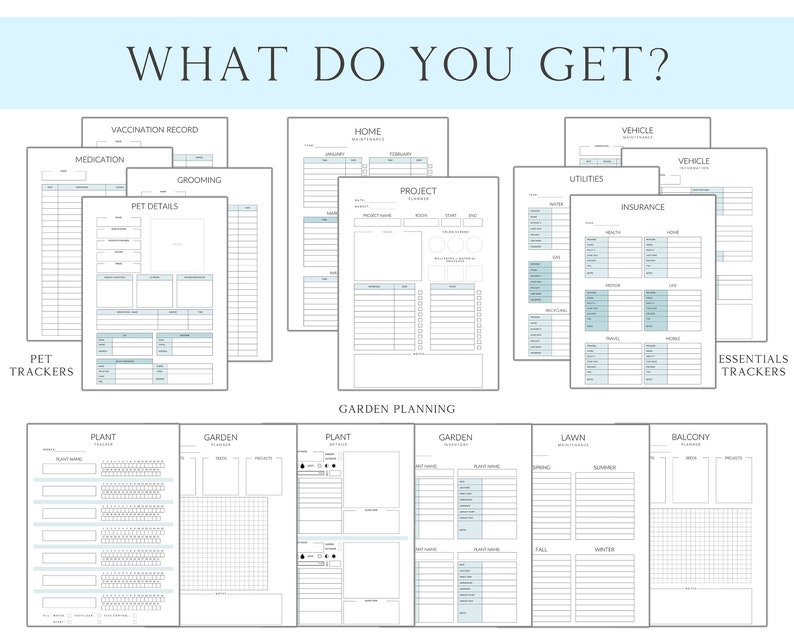 Household Binder Daily Planner Printable Home Management - Etsy