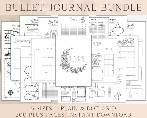 PDF DOWNLOAD Premade Bullet Journal 2023