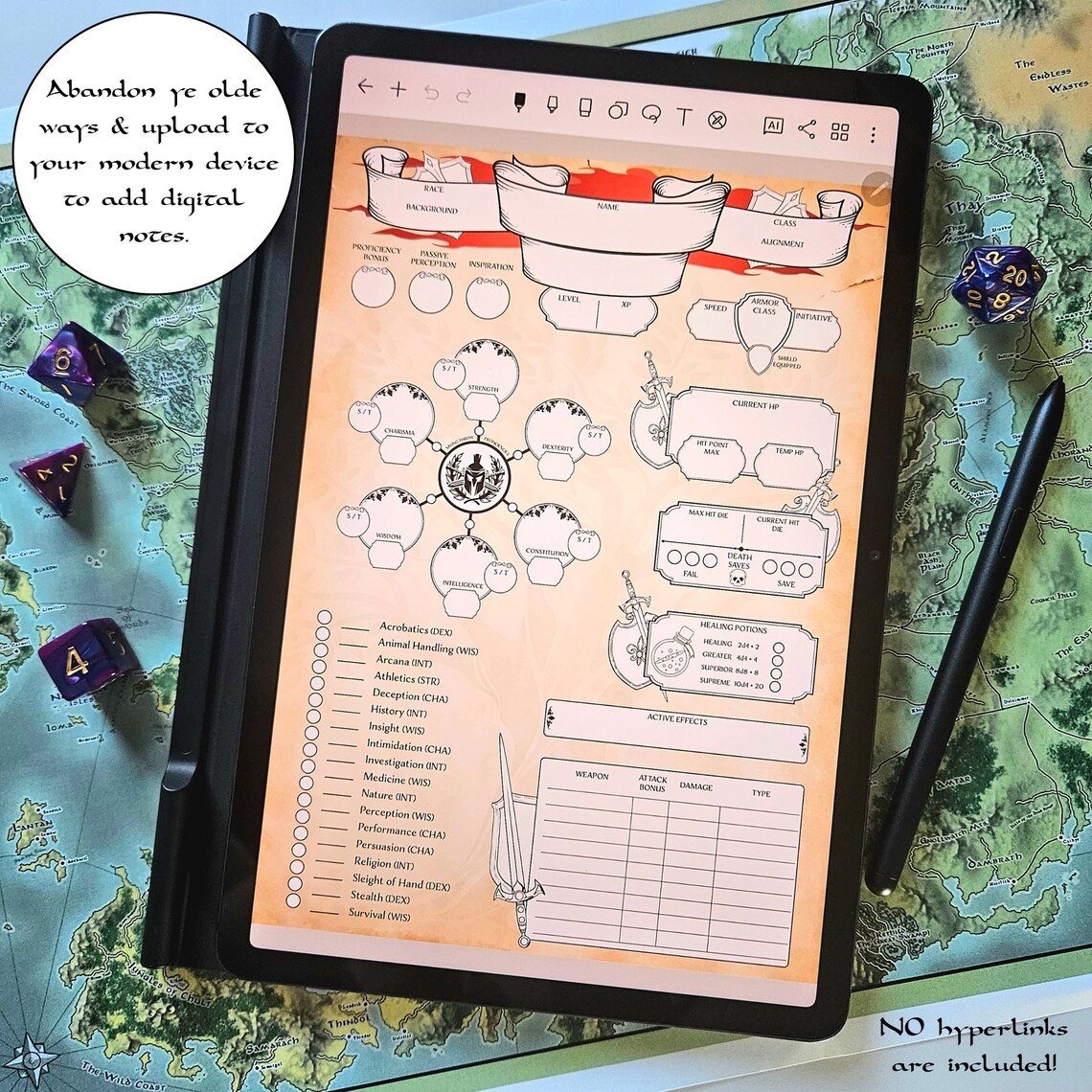Dnd Campaign Journal Download Dungeons and Dragons RPG Dnd Etsy