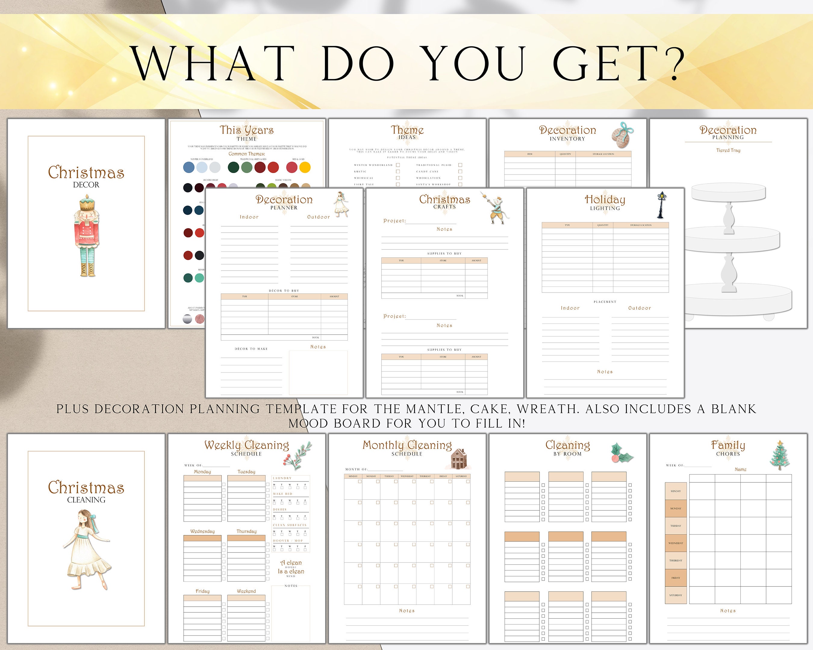 Christmas Planner Printable, the Nutcracker Festive Holiday Season ...