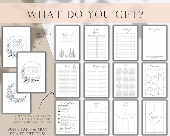 Free Printable Bullet Journal Pages (2024)