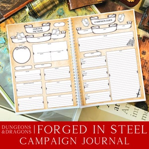 Adventure Awaits Dungeons & Dragons Campaign Journal. Enhance Your Tabletop Dungeons and Dragons RPG Game, DnD Campaign Journal DM Toolkit