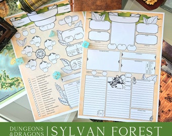 DnD Character Sheet Download, Dungeons and Dragons RPG, DnD Character Journal PDF, TTRPG Printable, Dungeons & Dragons Tabletop Dm Tool