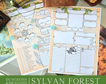 DnD Character Sheet Download, Dungeons and Dragons RPG, DnD Character Journal PDF, TTRPG Printable, Dungeons & Dragons Tabletop Dm Tool