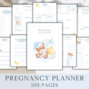 Pregnancy Planner Printable, Pregnancy Journal, Baby Shower, Memory Book