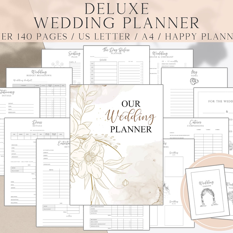 Wedding Planner Printable - Etsy
