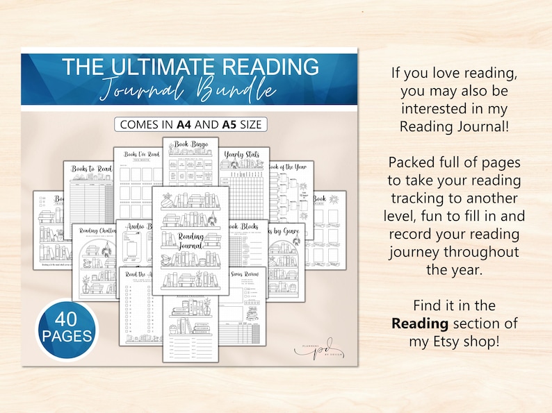 Rastreador de lectura imprimible, rastreadores de libros, registro de lectura para estantería, rastreadores de bullet journal, reto de lectura de 50 y 100 libros, plantillas de Bujo imagen 5