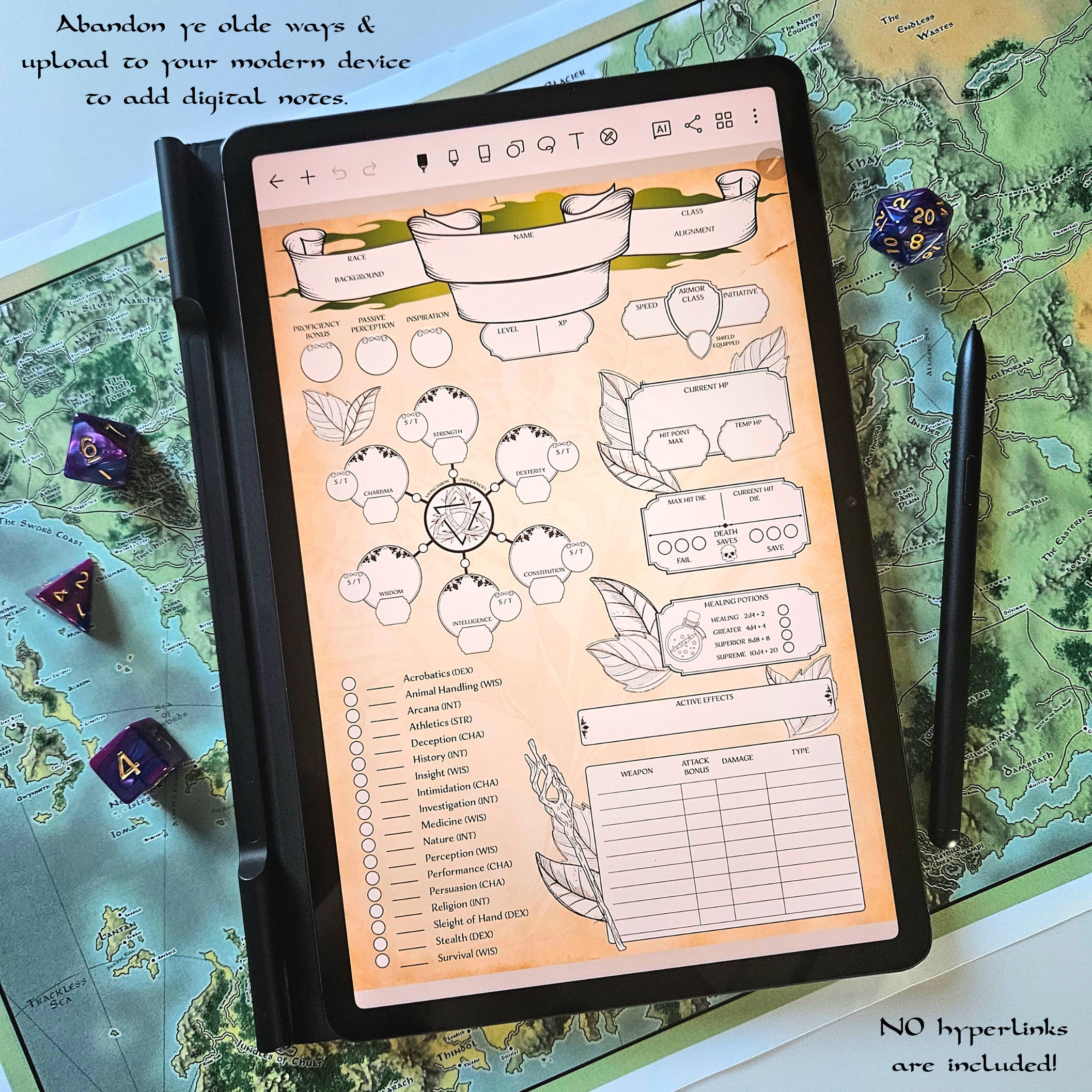 Dungeons and Dragons Printable Campaign Journal, Printable Dungeon ...