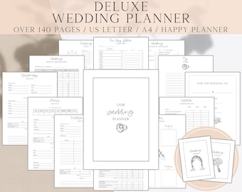 Printable Wedding Planner, Bride To Be Wedding Planner Printable, Wedding Planning Book, Wedding Binder, Wedding Organizer, Engagement Gift,