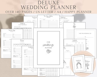 Printable Wedding Planner, Bride To Be Wedding Planner Printable, Wedding Planning Book, Wedding Binder, Wedding Organizer, Engagement Gift,