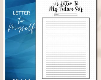 Letter to Myself, End of Year Review Printable Journal Page, Yearly Reflection, Yearly Review, Self Reflection and Improvement
