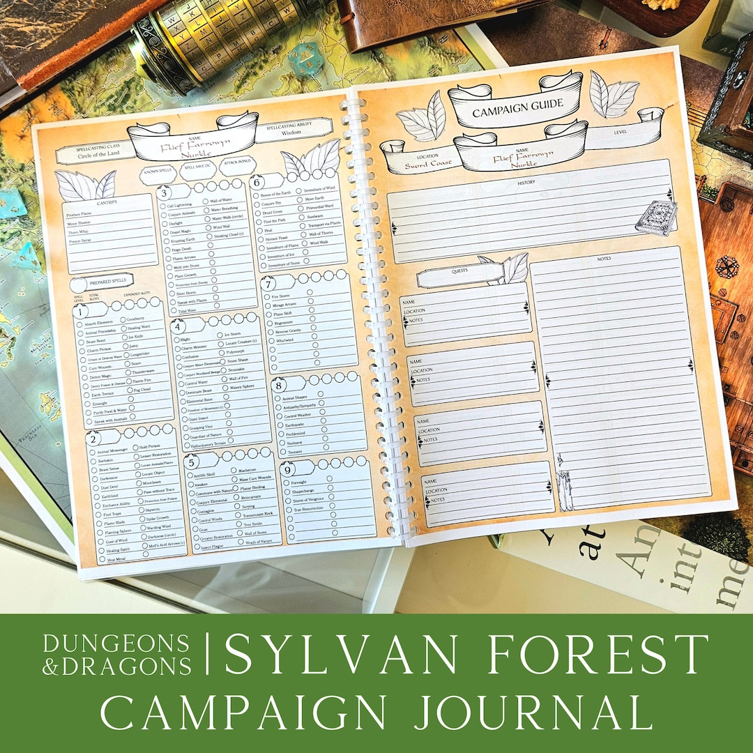 Dnd Campaign Journal Download, Dungeons and Dragons RPG, Dnd Campaign