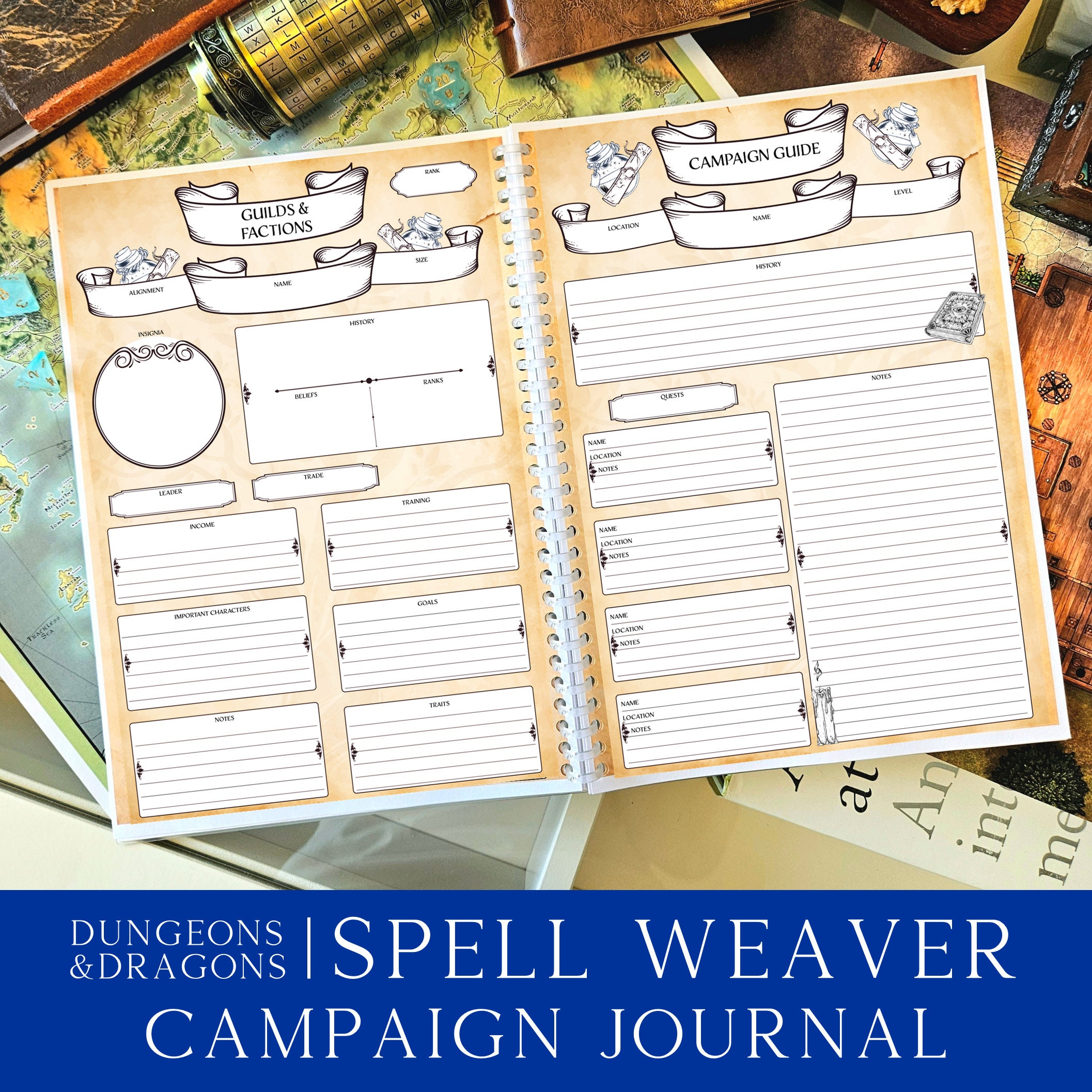 Dnd Campaign Notes.pdf Dnd Campaign Journal Download, Dungeons and Dragons RPG, Dnd Campaign ...