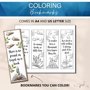 Printable Coloring Bookmarks, Adult Coloring Bookmarks, Quotes I Love, Reading Tracker, Printable Bookmark, Cosy Coloring Bookmark