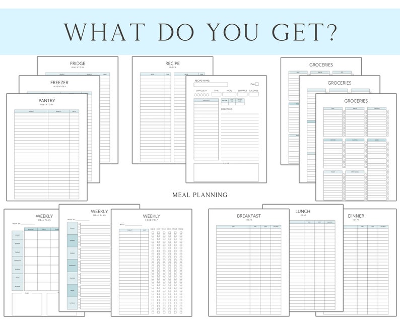 Household Binder Daily Planner Printable Home Management - Etsy