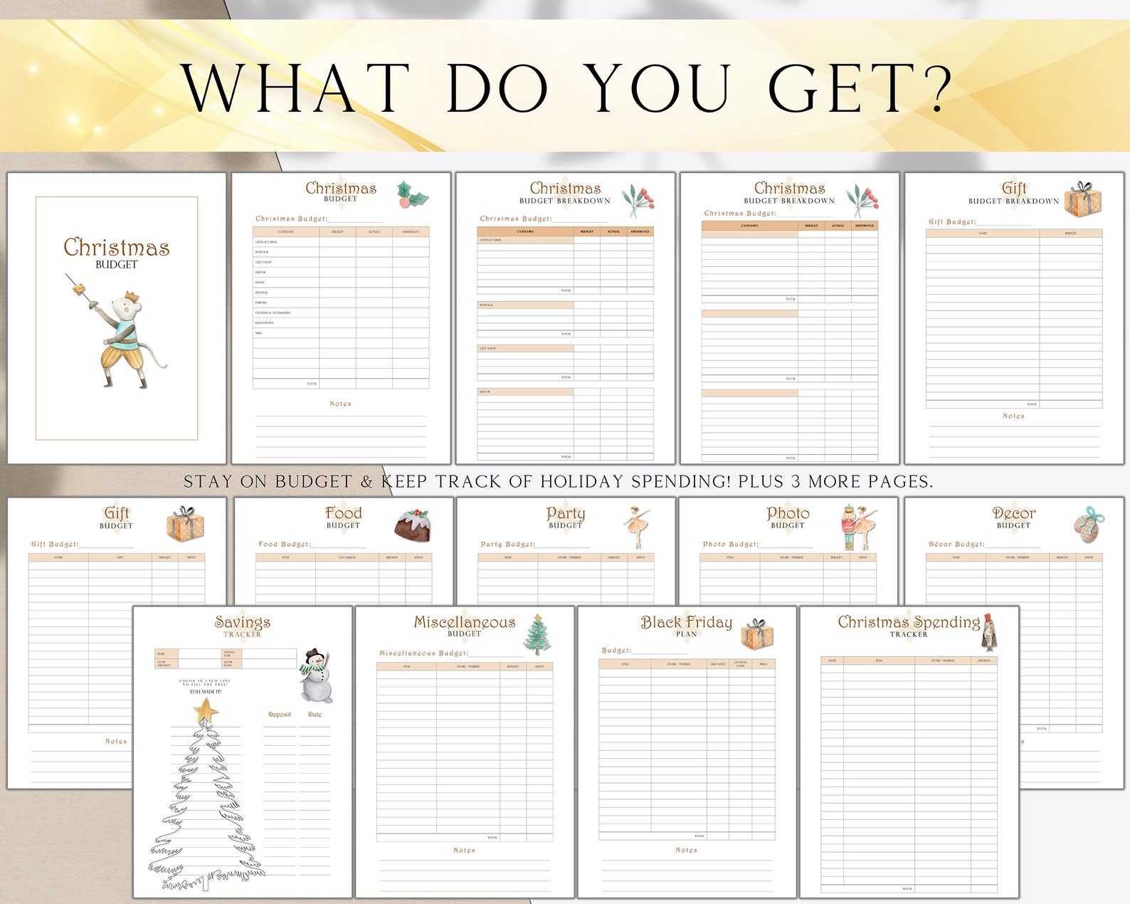Christmas Planner Printable, the Nutcracker Festive Holiday Season ...