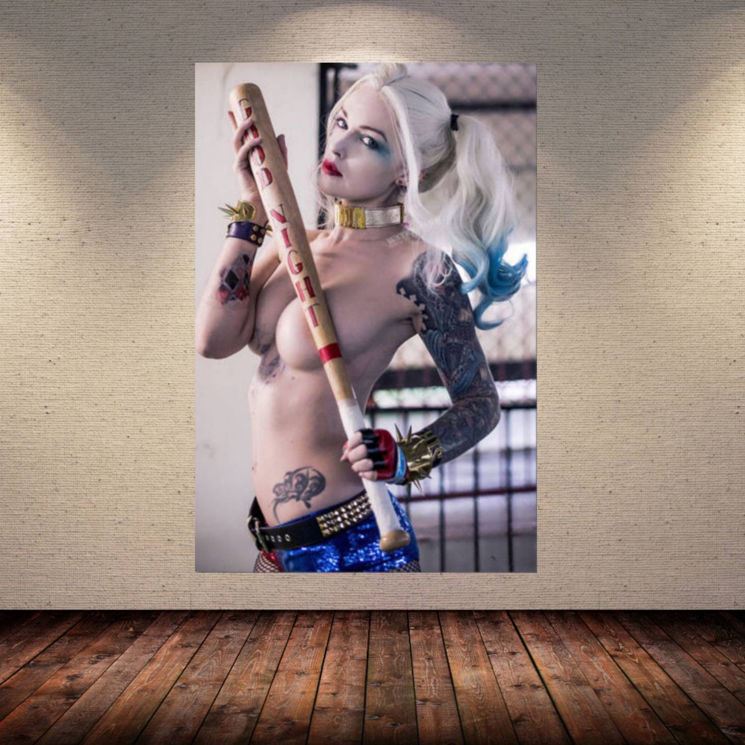 Sexy Harley Quinn Cartoon Naked - Harley Quinn Art Sexy Breasts SUICIDE Squad Mature Nude Art - Etsy
