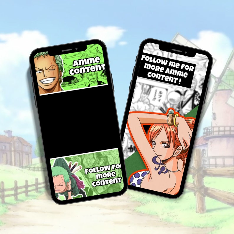 Anime Side Character Reel Template Instagram Reel Template Etsy