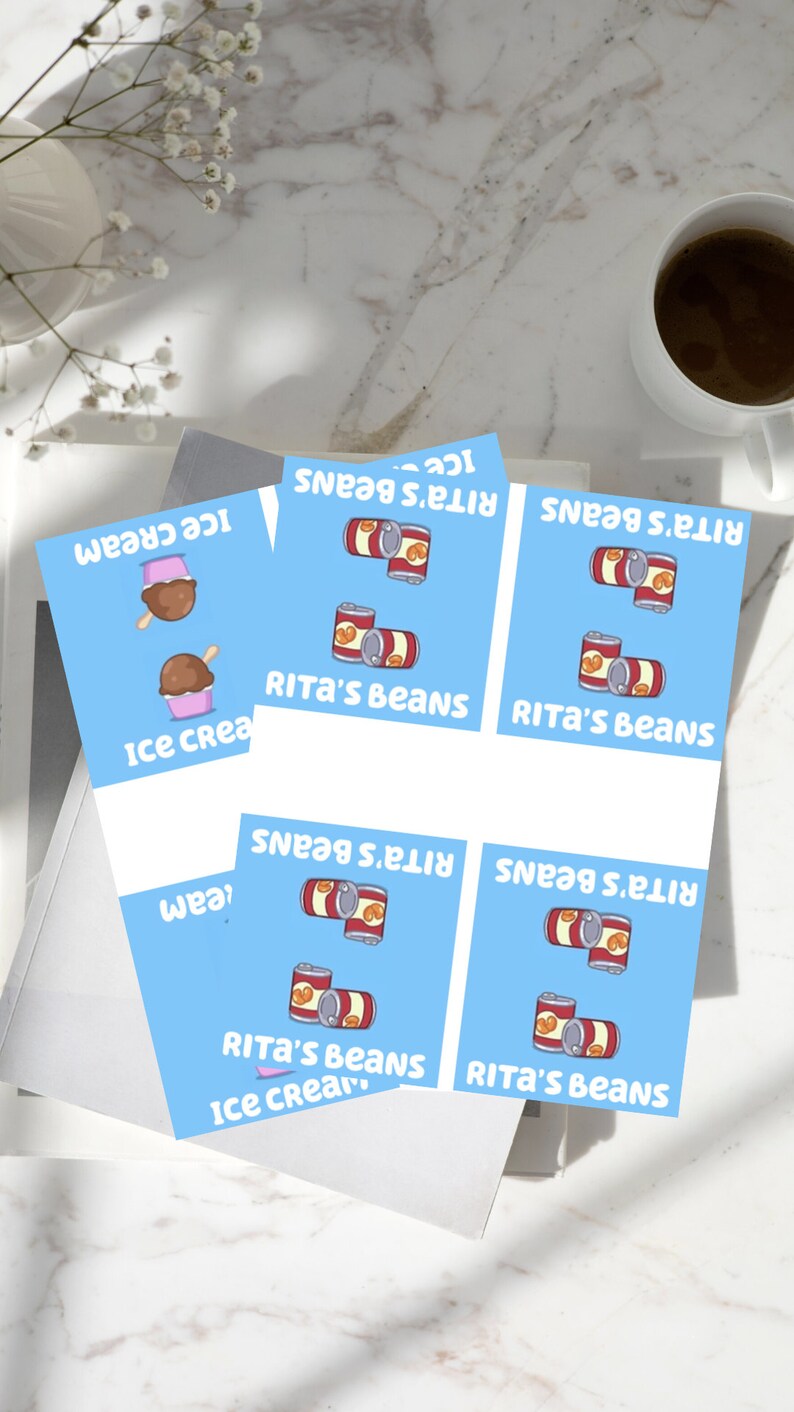 Bluey Inspired Gift Bag Labels Etsy