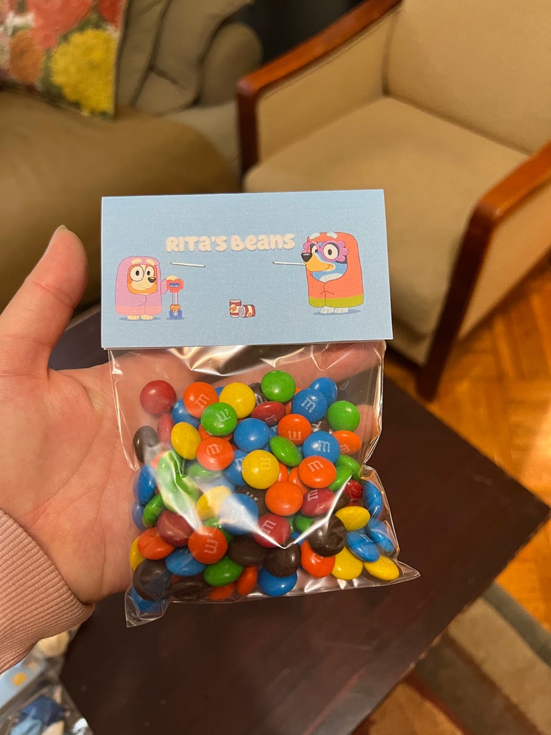 Bluey Inspired Gift Bag Labels Etsy