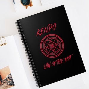 Notebooks, Journals, Kenpo Karate, Unique Martial Arts Gifts, Karate Journal, Spiral Notebook,Karate Gift,Kenpo Law of The Fist Notebook