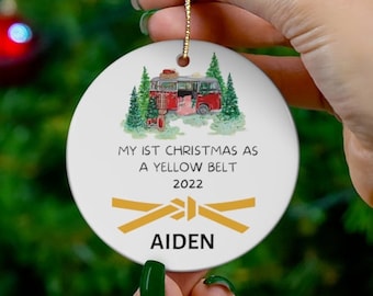 Personalized Karate Christmas Ornament, Martial Arts Gift