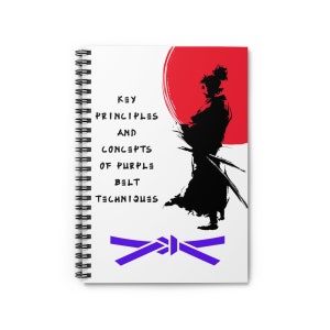 Karate Notebook, Karate Journal, Gifts For Karate, Karate Birthday, Karate Gifts, Journal, Planner, Martial Arts, Kenpo Karate, Purple Belt