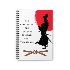 Karate Notebook, Karate Journal, Gifts For Karate, Karate Birthday, Karate Gifts, Journal, Planner, Kenpo Karate, Kenpo Karate, Brown Belt