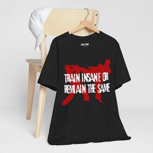 Train Insane Or Remain The Same TShirt,Kenpo Karate,Martial Arts TShirt,Custom Karate Shirt,Sensei Gift,Motivational TShirt, Karate Shirt