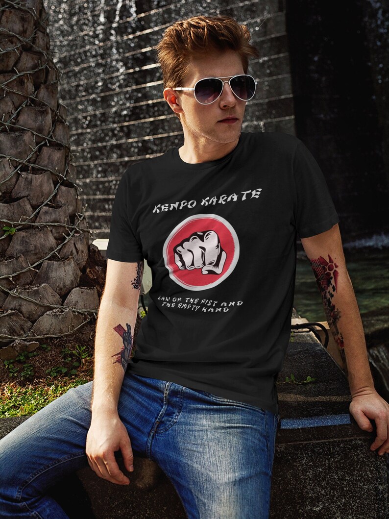 Karate Shirt Mens Karate Shirt Martial Arts Tee Kenpo Etsy