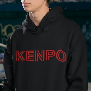 Karate Hoodie,Martial Arts,Karate, Unisex Kenpo Hooded Sweatshirt, Kenpo Karate,Men&#39;s Hoodies,Black Belt,Men&#39;s Pullover Hoodie,Gift For Him