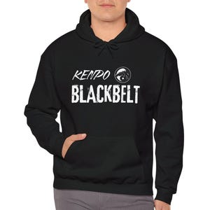 Kenpo Blackbelt Hooded Sweatshirt | Motivational Karate Hoodie | Martial Arts Hoodie | Kenpo Karate Hoodie | Men&#39;s Gift