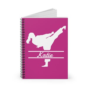 Personalized Notebook | Personalized Journal | Spiral Notebook | Martial Arts | Karate Gift | Kenpo Karate | Taekwondo | Back To School
